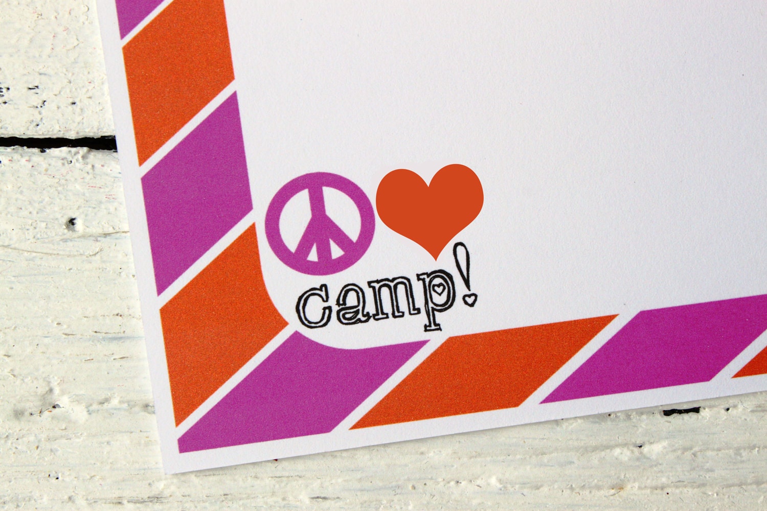 Summer Camp Stationary Personalized Kids Camp Letters From Camp Girls Custom Summer Camp Note Cards Camp Stationary - Set of 10