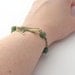 Bird Fashion Bracelet, Brass Chain & Moss Agate, Nature Inspired Jewelry