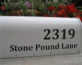 Mailbox Lettering - Custom Vinyl Mailbox Numbers and Address