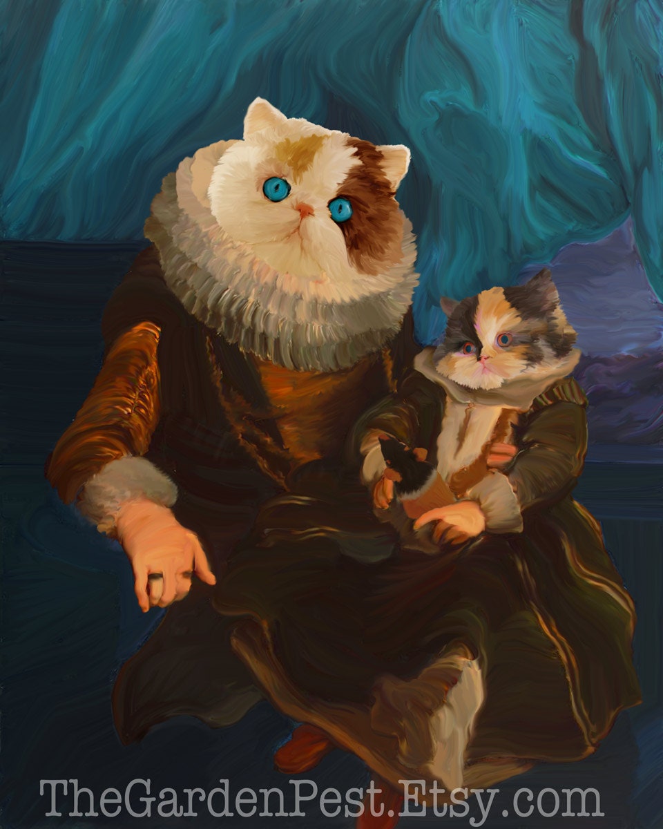 Custom Pet Portrait: Your Pet in Classic Art 16"x20"