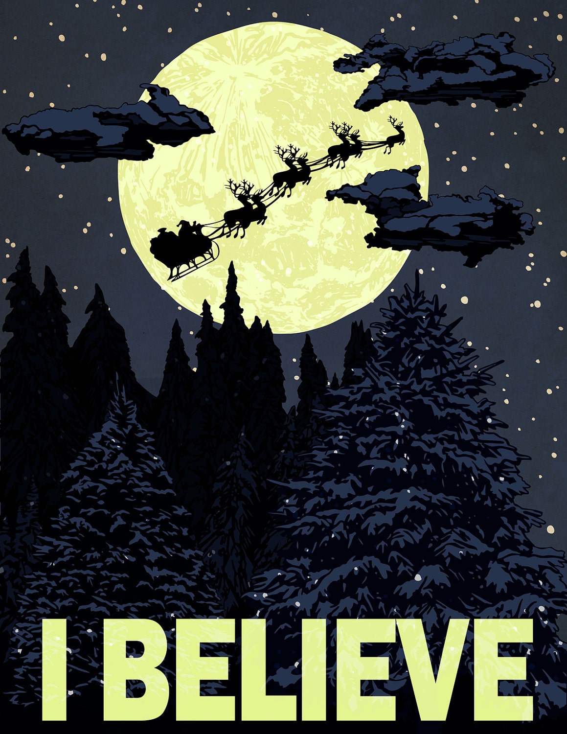 8 1/2 x 11 inch I Believe Graphic Print