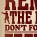16 X 20 inch Zombie Rules 1 Typography Print