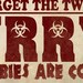 16 X 20 inch Zombie Rules 1 Typography Print
