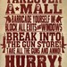 16 x 20 Inch Zombie Rules 2 Typography Print
