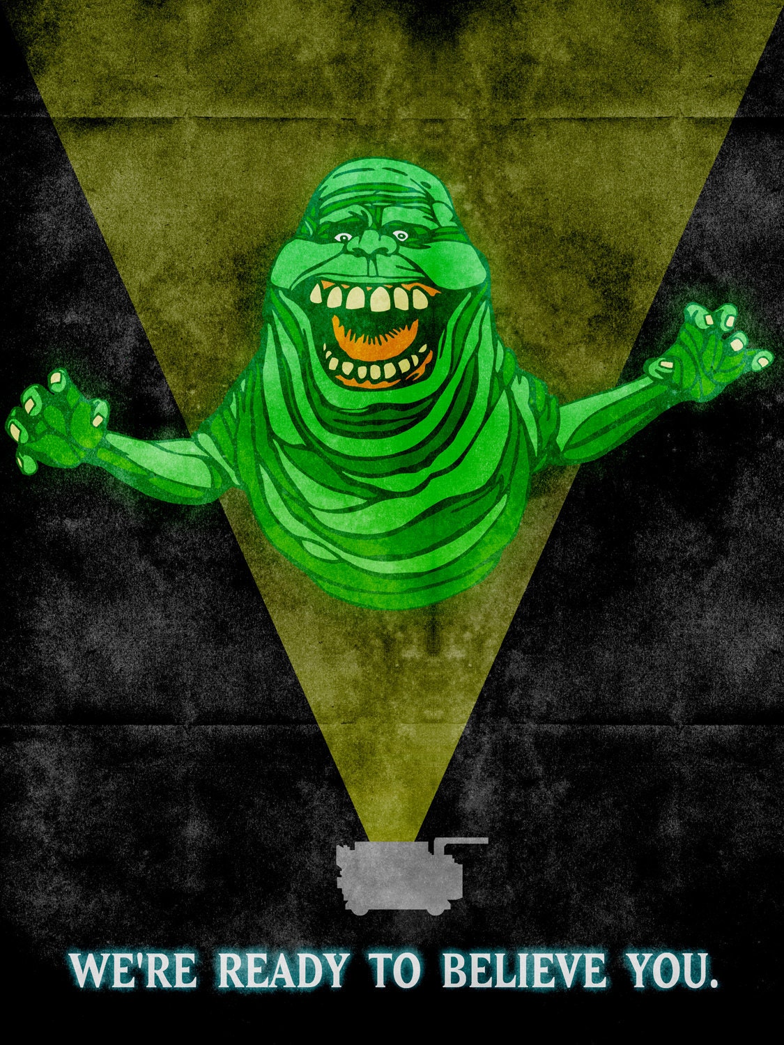 18 x 24 Inch Ghostbusters - Slimer - Graphic Print Print