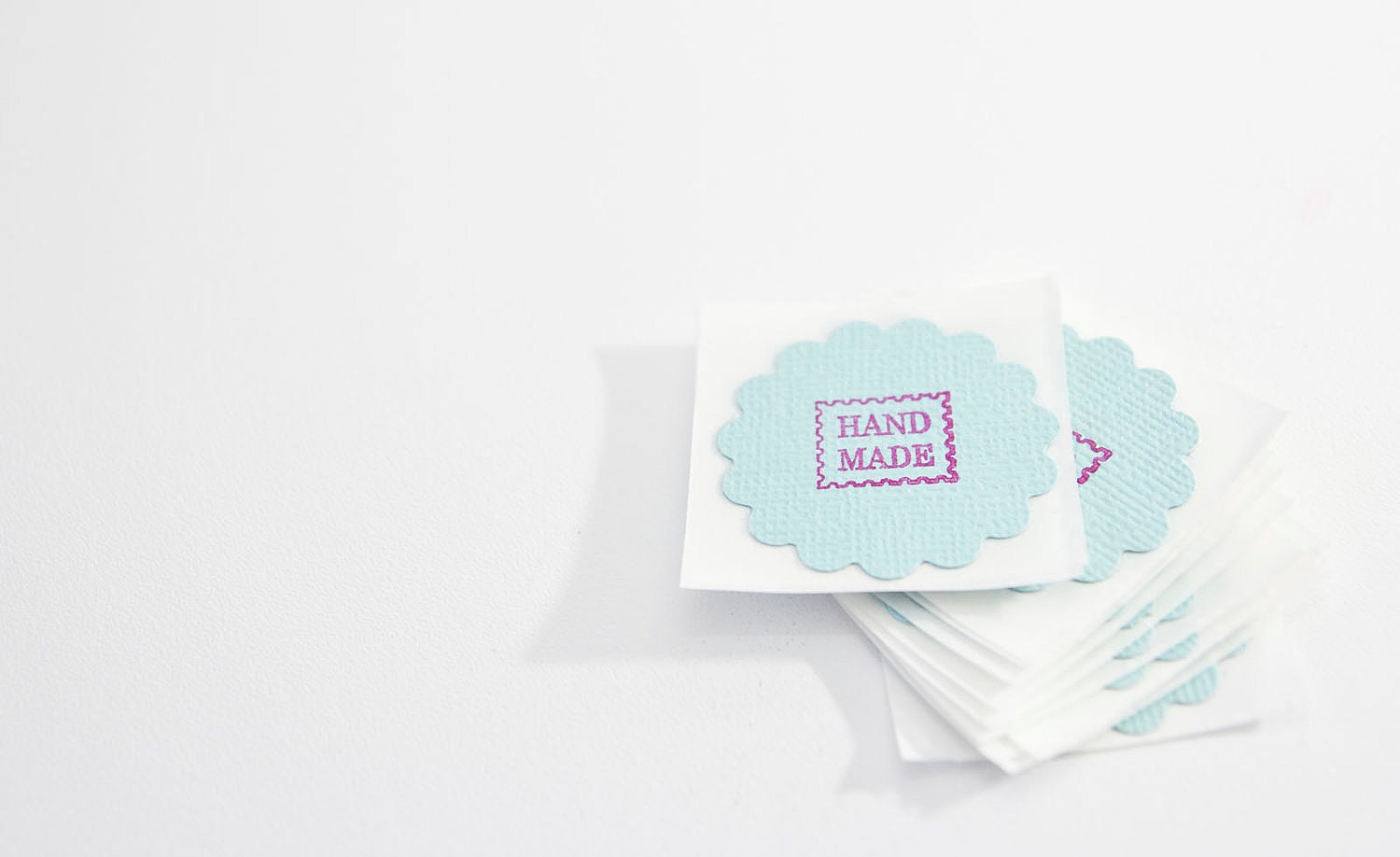Handmade Etsy Seller Blue Promotional Stickers Envelope Seals