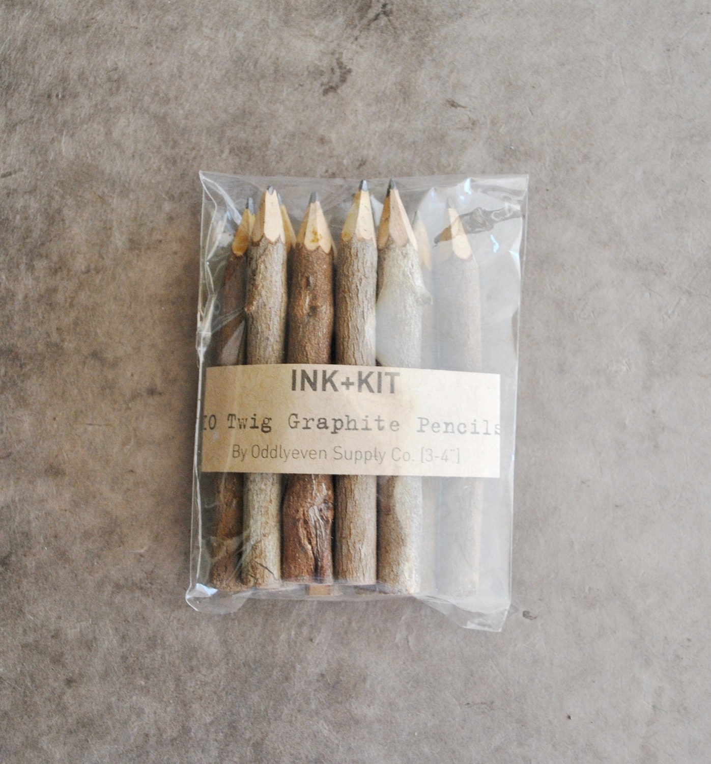 mini twig pencils - 4" (10 pencils)