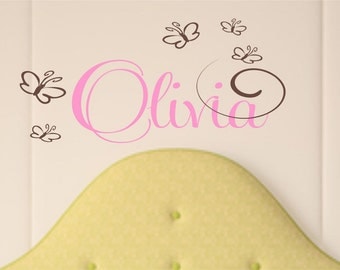 Children Wall  Decal  - Nursery Vinyl Wall Decal - Butterfly Wall Decal