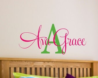 Baby Girl Name Wall Decal - Nursery Wall Decal - Teen Name Wall Decal -