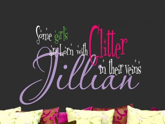 Teen Wall Decal - Personalized Name Wall Art - Playroom Decor - Childrens Wall Decal - Teen Decor
