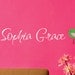 Personalized Childrens Decor Name with Bird Wall Decal - Kids Wall Art - Baby Name Vinyl Wall Decal with Bird