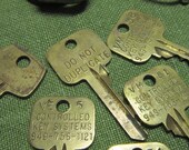 Vintage Keys Chain Numbered Vestiesteam Industrial Steampunk Jewelry Gothic Secret Controlled System  Supplies