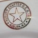 White Gold Vintage Secret Society Mason's Order of the Eastern Star Bowl Matching Plate Homer Laughlin