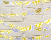 The Scallop Garland, Wedding Garland, Bright Yellow,  Yellow and Purple, Wedding Shower, Baby Shower, Birthday Decoration