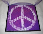 Purple Peace Wall Art Sign Girls Bedroom decor Signs Dorm room teens