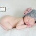 READY TO SHIP Newborn Handmade Vintage Flapper Style Hat with detachable Flower Knit Crochet - Many Colors Available - Photo Prop