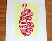 Hand Pulled Limited Edition Jon Stewart Reason Screen Print