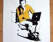Star Trek Captains Log Hand Pulled Limited Edition Screen Print