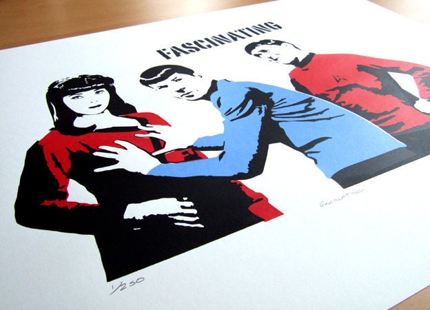 Star Trek 'Fascinating' Hand Pulled Limited Edition Screen Print