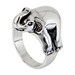 Elephant Sterling Silver Unisex Ring and Black Oxidized for perfect Look, pretty heavy ring