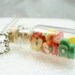 Bottled Fruits Pendant.  Polymer clay
