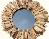 Sunburst Driftwood Mirror