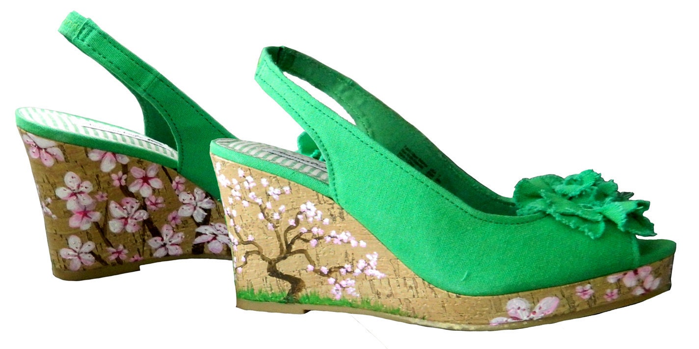 Japanese Cherry Blossom Shoes, Spring Weddings and Events
