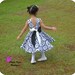 Donna Dress for Girls 12M-8Y  PDF Pattern & Instruction-crisscross front-low back-circle skirt-big bow