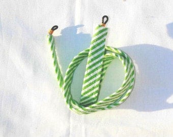 Green Stripe Seersucker Sunglass Croakies