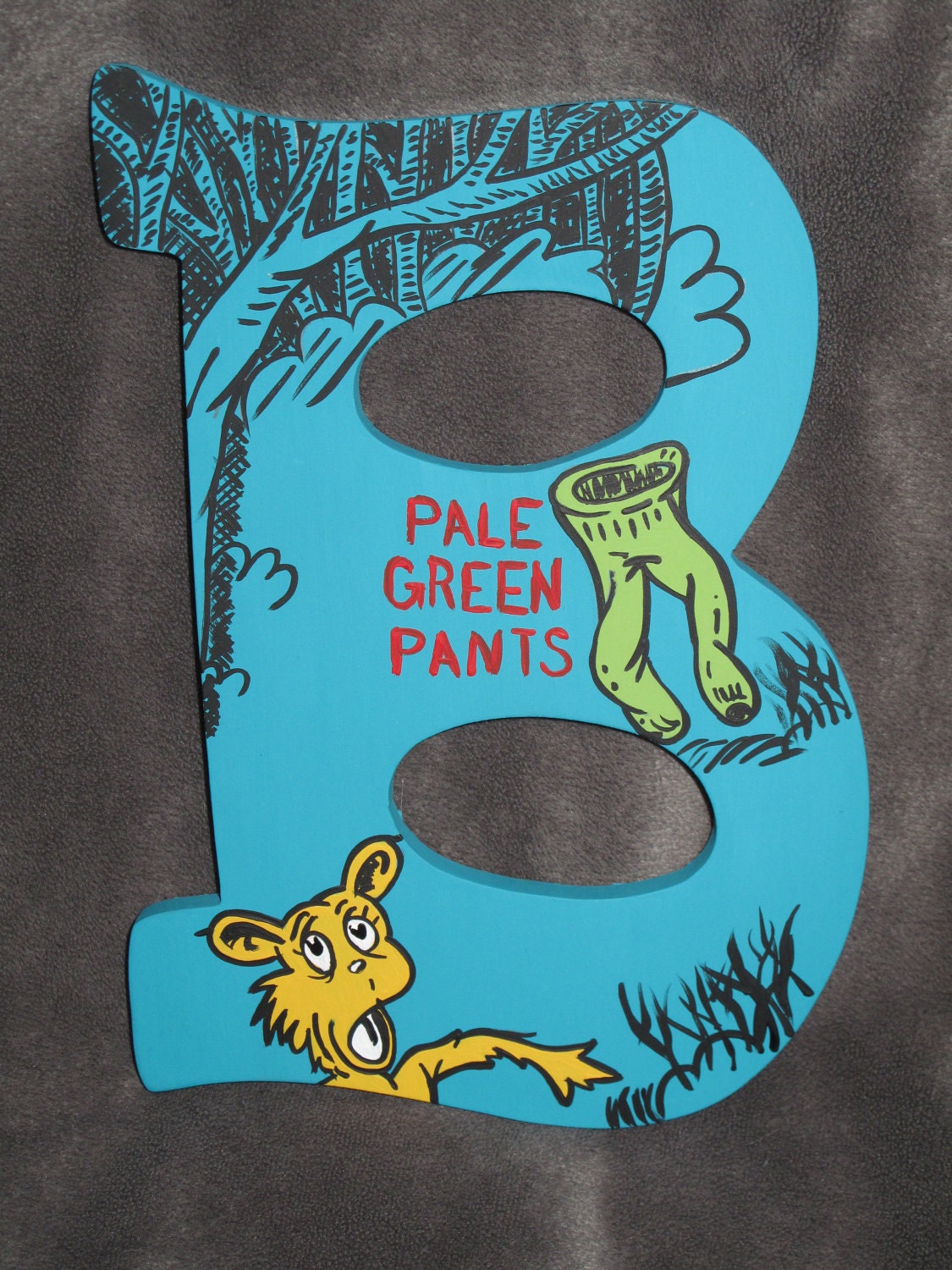 Dr. Seuss Inspired Hand Painted Letters