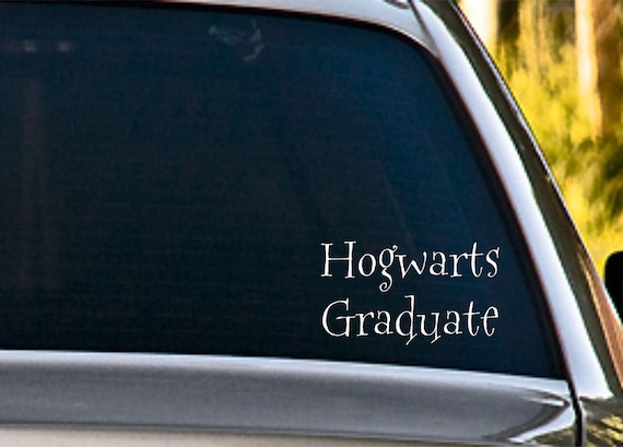 Hogwarts Graduate Vinyl Car Decal FREE SHIPPING