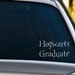 Hogwarts Graduate Vinyl Car Decal FREE SHIPPING