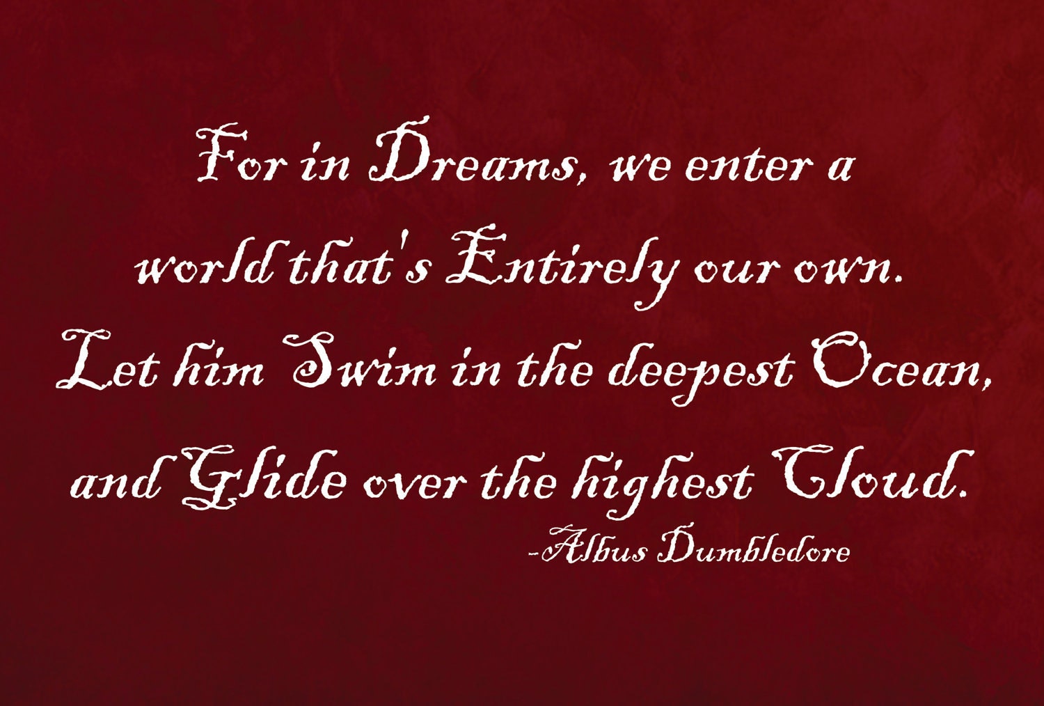 For in our dreams we enter a world that's entirely our own Decal FREE SHIPPING