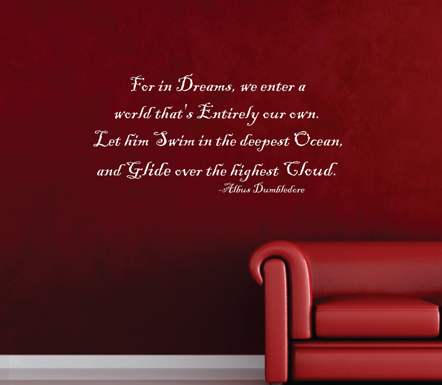 For in our dreams we enter a world that's entirely our own Decal FREE SHIPPING