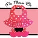 GIRL MOUSE BIB - Custom Made