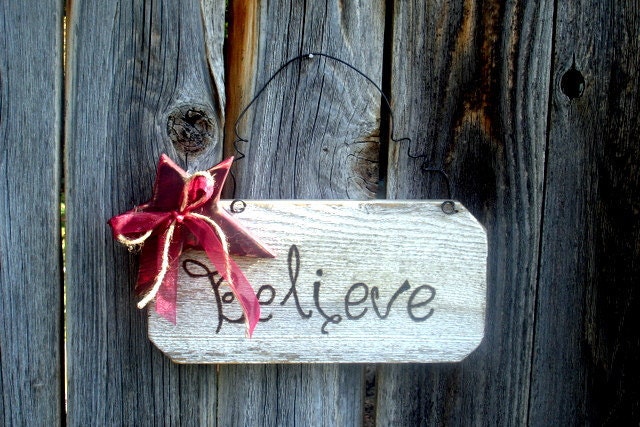 Rustic Inspirational Reclaimed Wood Sign