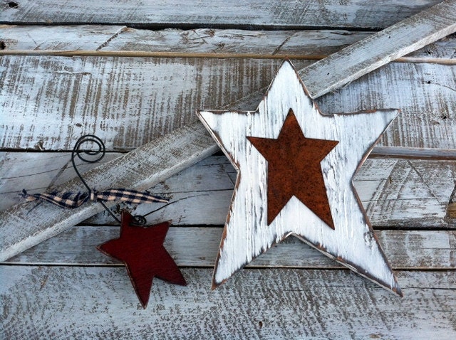 Rustic Americana Patriotic Fourth of July Independence Day Personalized Burlap Welcome Sign