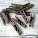 Rustic Aged Small Clothespins Reclaimed Barnwood look