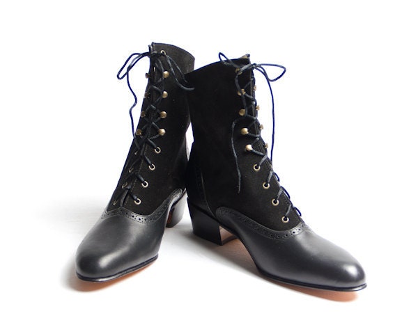 1920's vintage inspired lace up boots - FREE WORLDWIDE SHIPPING