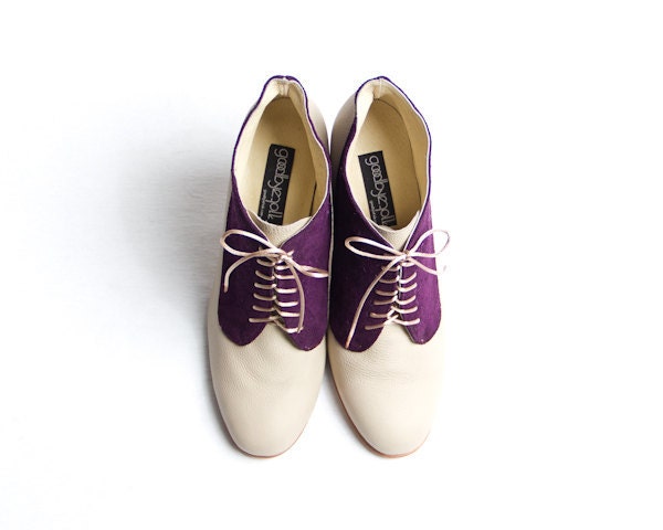1920's vintage inspired two tones high heels FREE WORLDWIDE SHIPPING