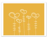 Love is in the Air, Love Quote Wall Art, Custom Colors, Inspirational Print, Typography Poster, Gifts Under 25, 8x10 Print