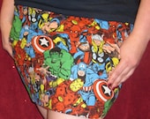 Comic Book Skirt- Avengers Mini Skirt with Pockets Available to Ship ASAP