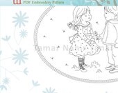 Embroidery pattern engagement gift - Winter Girl and Boy