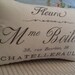 Small French Shabby Chic Cream Handmade mme madame boileve Country Calico Cushion pillow