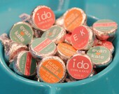 Hershey Kiss Labels- Candy Stickers For Kisses - DIY - I Do Theme - Weddings - Customizable Hershey Kiss Label File
