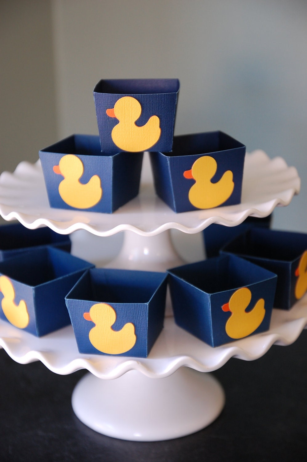 Duck Candy Cups, Nut Cups, Duck Baby Shower, Duck Boy Baby Shower, Duck Birthday, Rubber Duck, Duck Shower, Navy Blue, 12 Pcs Il_570xn