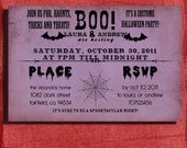 Halloween  Invitation Vintage 4x6 Invitation-DIY