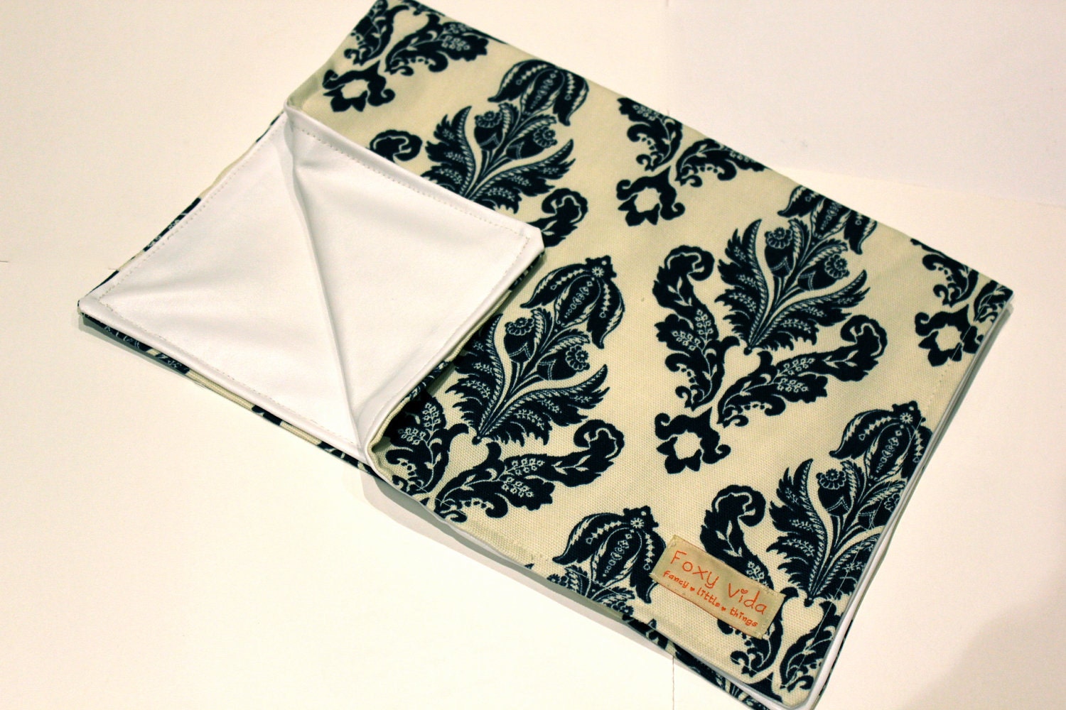 FREE SHIPPING Diaper Clutch SET With Dry Pocket and Changing in Navy Avery