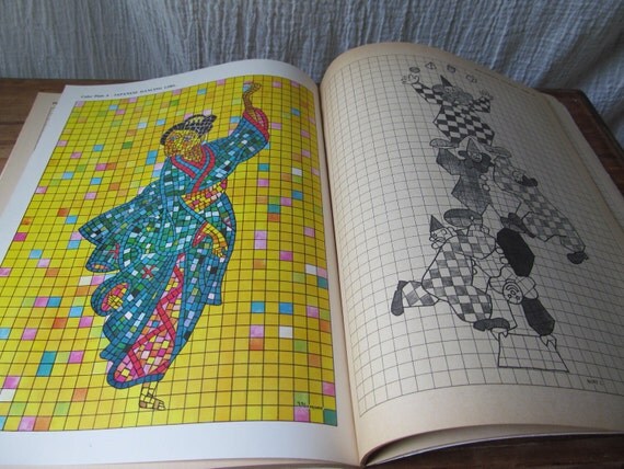 Mid Century Book of Mosaic Patterns - 4 Color Plates
