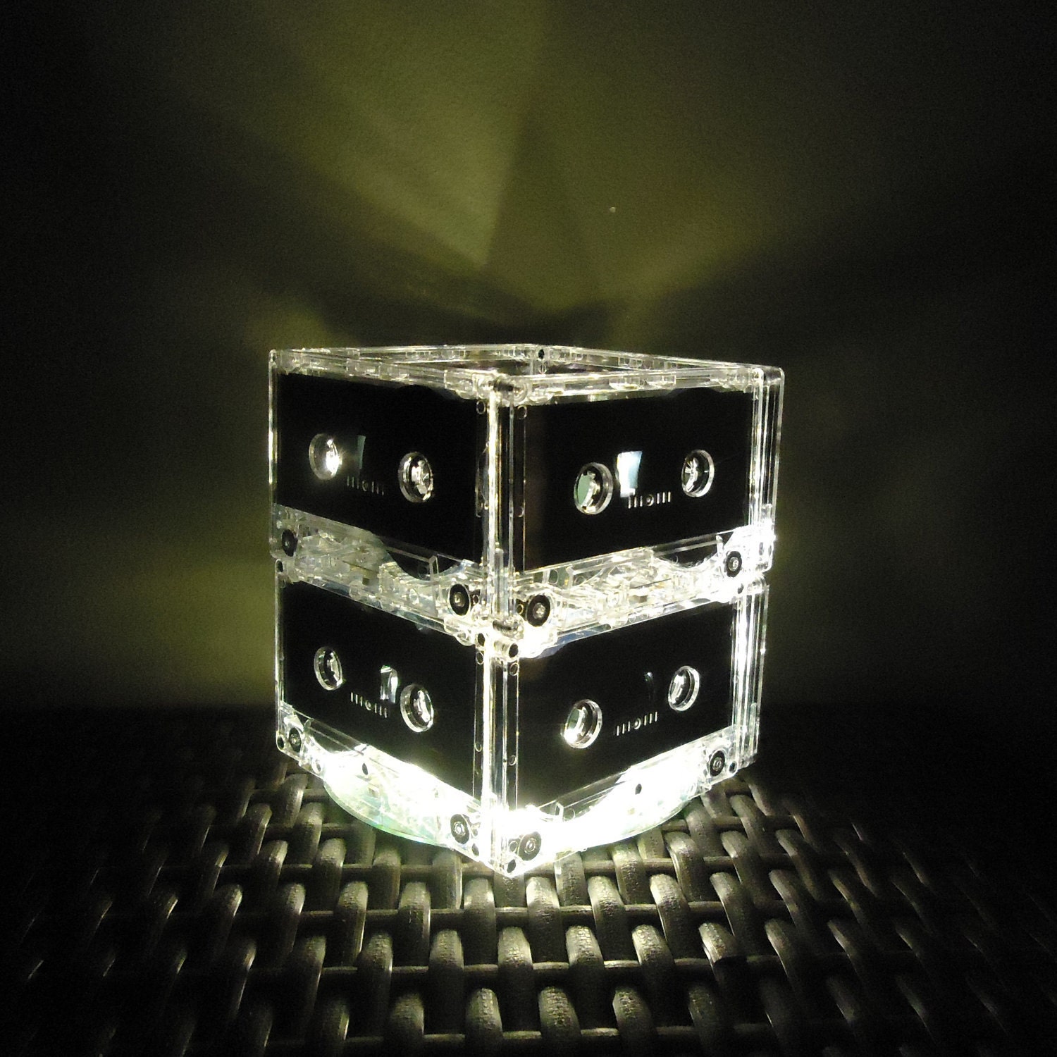 Music Lover Gift Mixtape Cassette Tape Night Light Lamp Mood Light retro light 80s party standard U.S. 110V plug